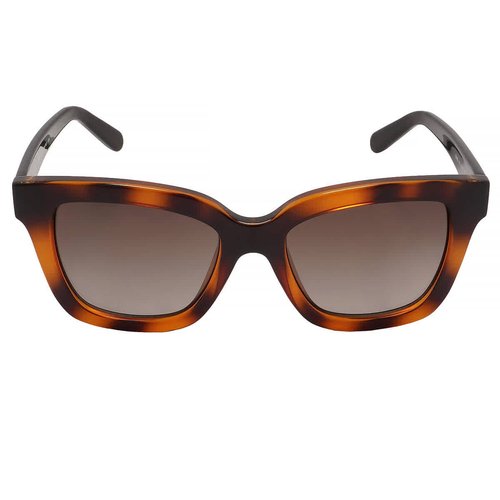 Salvatore Ferragamo Gradient Rectangular Ladies Sunglasses SF955S 214 53 - Brown/Tortoise - SF955S 214 53 7.0000X5.0000X4.0000