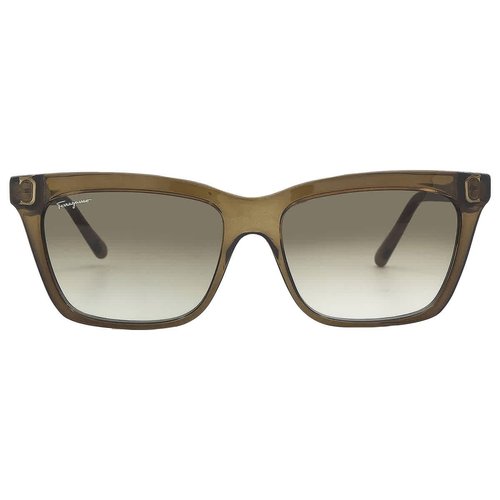 Salvatore Ferragamo Gradient Square Ladies Sunglasses SF1027S 315 55 - Green - SF1027S 315 55 7.0000X5.0000X4.0000