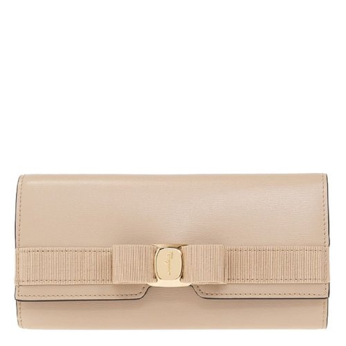 Salvatore Ferragamo Heritage Vara Bow Continental Wallet - Brown/Gold Tone - 22E008 758773 19