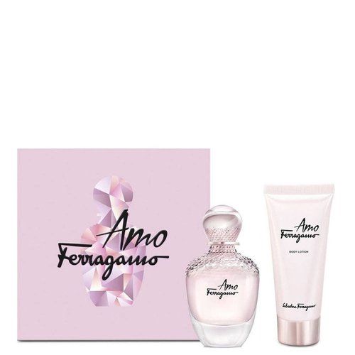 Salvatore Ferragamo Ladies Amo Gift Set Fragrances 8052086376182 - Black - 8052086376182