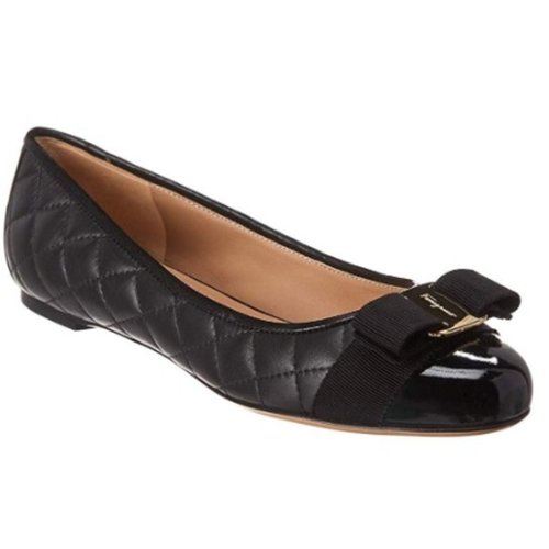 Salvatore Ferragamo Ladies Ballet Flats - Black - 01M831 672100 D