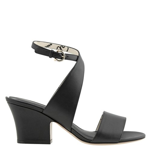 Salvatore Ferragamo Ladies Plain Wedge Sandal - Black - 01Q647 724742 D