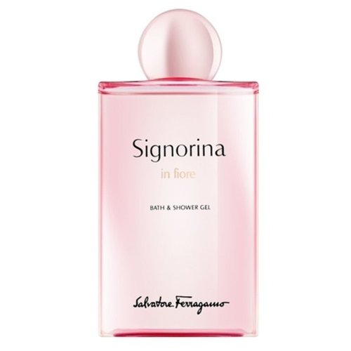 Salvatore Ferragamo Ladies Signorina In Fiore Shower Gel 6.7 oz Bath & Body 8052086374393 - Red/White - 8052086374393 OZ