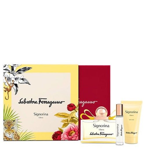 Salvatore Ferragamo Ladies Signorina Libera Gift Set Fragrances 8052464893454 - Green/Pink - 8052464893454