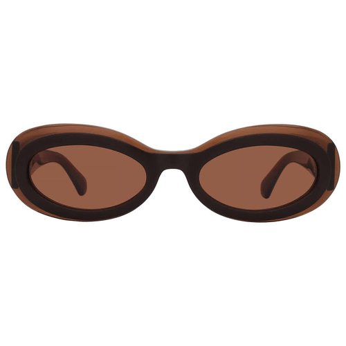 Salvatore Ferragamo Oval Ladies Sunglasses SF2003S 233 54 - Brown - SF2003S 233 54 7.0000X5.0000X4.0000