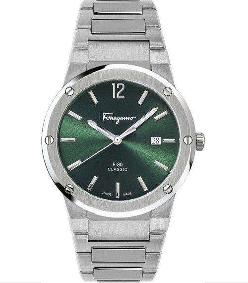 Salvatore Ferragamo Quartz Dial Watch SFDT01220 - Green/Silver Tone - SFDT01220 DIAMETER-DIMENSION