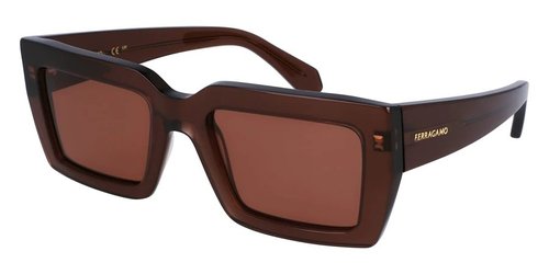 Salvatore Ferragamo Rectangular Ladies Sunglasses SF1108S 232 54 - Brown - SF1108S 232 54 7.0000X5.0000X4.0000