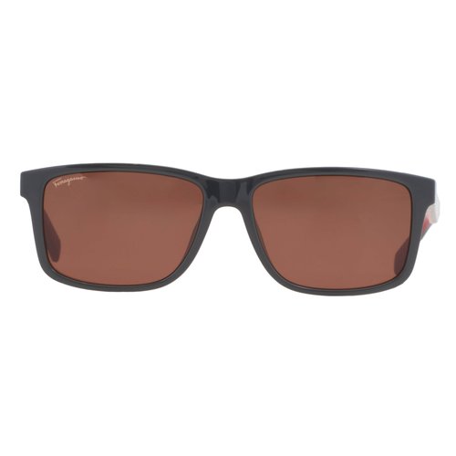 Salvatore Ferragamo Rectangular Sunglasses SF938S 023 57 - Brown/Grey - SF938S 023 57 7.0000X5.0000X4.0000