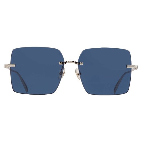 Salvatore Ferragamo Square Ladies Sunglasses SF311S 743 60 - Blue/Gold Tone - SF311S 743 60 7.0000X5.0000X4.0000