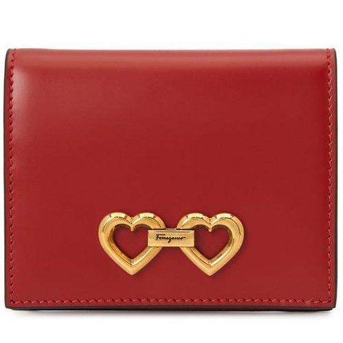 Salvatore Ferragamo The Gancini St. Valentine Wallet - Red - 220422 759376 X