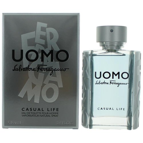 Salvatore Ferragamo Uomo Casual Life EDT Spray 3.4 oz Fragrances 8052086372979 - Purple/White - 8052086372979 OZ