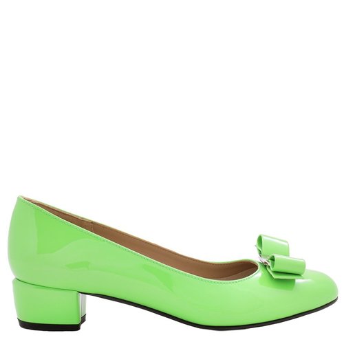 Salvatore Ferragamo Vara Bow Pump - Green - 01B221 763696 C