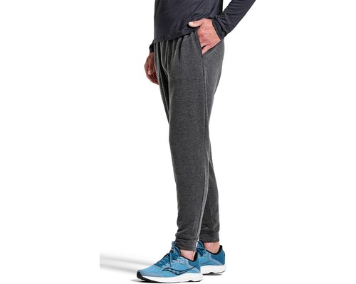 Saucony Boston Pants Clothing - Black Heather - SAM80-303