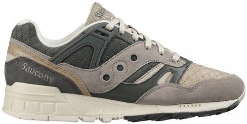 Saucony Grid SD Quilted Charcoal - Grey/Light Tan - S70308-1