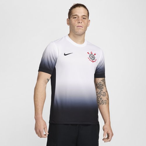 S.C. Corinthians 2024/25 Stadium Home Nike Dri-FIT Soccer Replica Jersey - White/Black/Black - FN8785-100