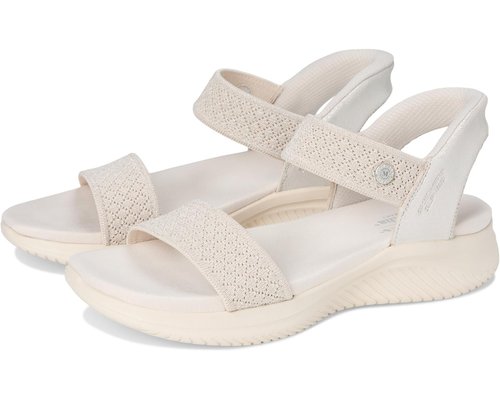 SKECHERS Martha Stewart's Ultra Flex 3.0 Shine On Us Sandals - Natural - 1.4021