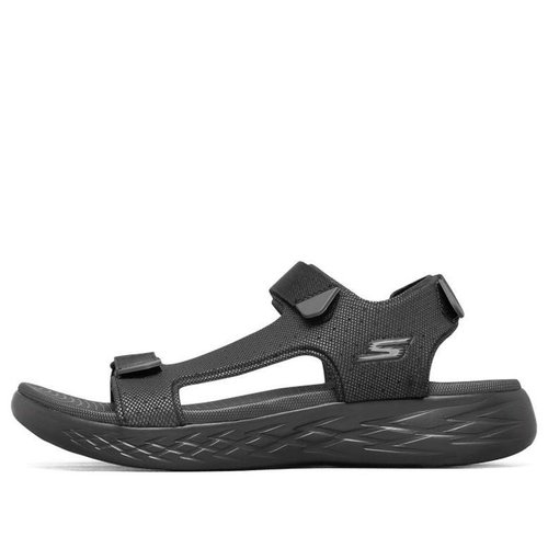 Skechers On The Go 600 Velcro Sandals - Black/Red/Gray - 5.383