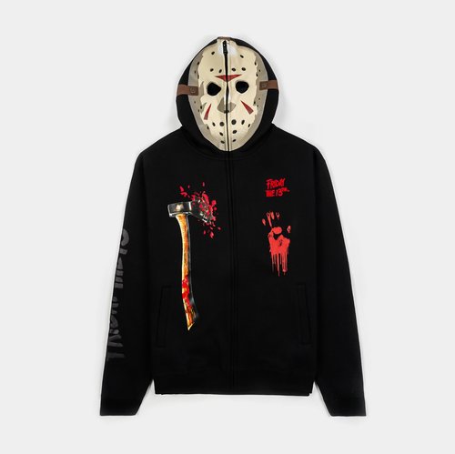 SP x Friday The 13th Mask On Full Zip Hoodie - Black/Red - FT.ZH403