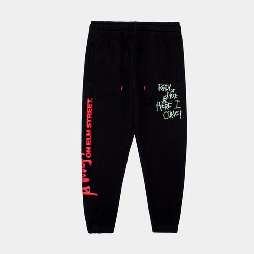 SP x Nightmare On Elm Street Logo Jogger Pant Free Shipping - Black - NE.SJG02