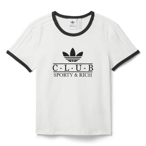 Sporty & Rich x adidas T Shirt - White/Navy - JL7199