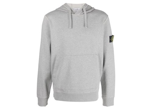 Stone Island 64151 Felpa Drawstring Hoodie - Dust Melange Grey - 64151