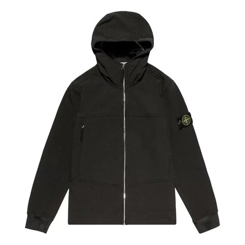 Stone Island Badge Logo Shell Jacket - Black - 7515Q0122-V0029