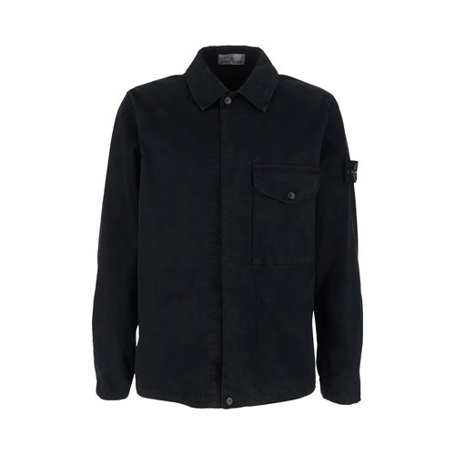 Stone Island Basic Shirt Coat - Black - 1200001S0004