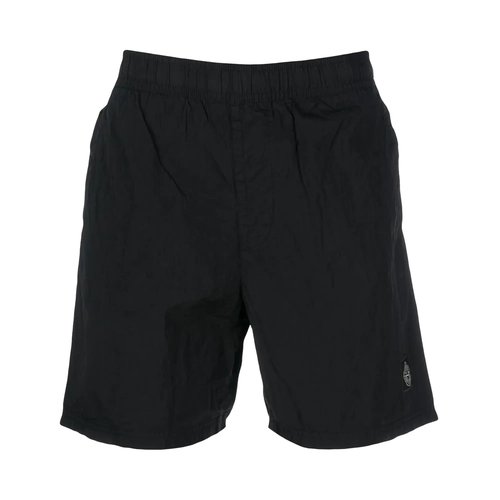 Stone Island Basic Small Logo Shorts - Black - B100004S0043V0029