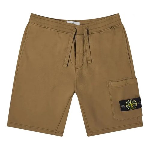 Stone Island Bermuda Cargo Shorts - Brown - 741564651-V0058