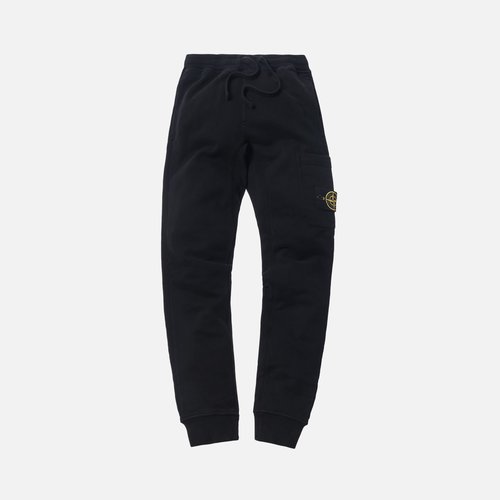Stone Island Brushed Cotton Garment Dyed Sweatpant - Black - 691560320-V0029