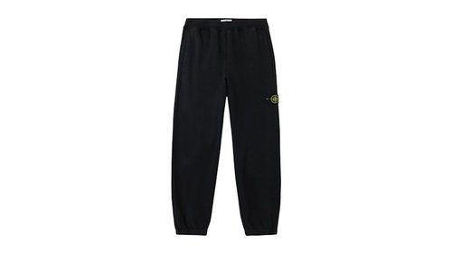 Stone Island Brushed Organic Cotton Fleece 6200004 Sweatpant - Black - 6200004