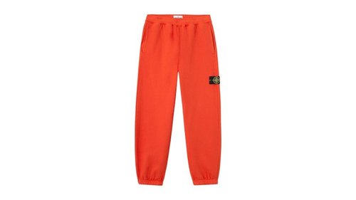 Stone Island Brushed Organic Cotton Fleece 6200004 Sweatpant - Scarelet Red - 6200004