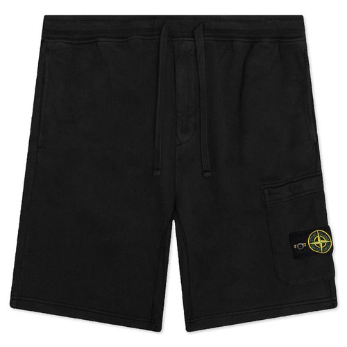 Stone Island Cargo Bermuda Shorts - Black - MO771564620V0029