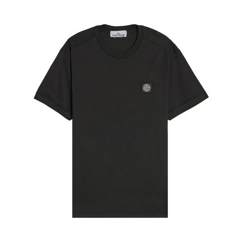 Stone Island Compass Logo Patch T-Shirt - Black - 2100027S0013V0029