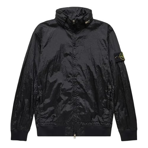 Stone Island Compass Patch Long-Sleeve Bomber Jacket - Black - 781541920-V0029