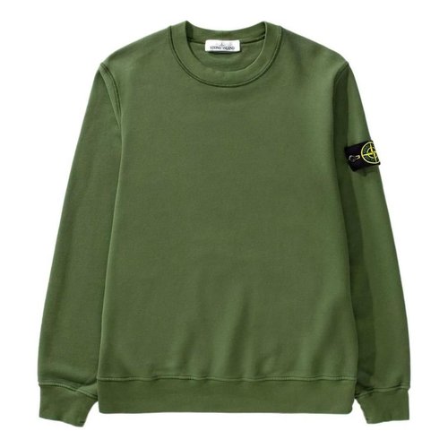 Stone Island Cotton Crewneck Sweatshirt - Green - 771563020-V0058
