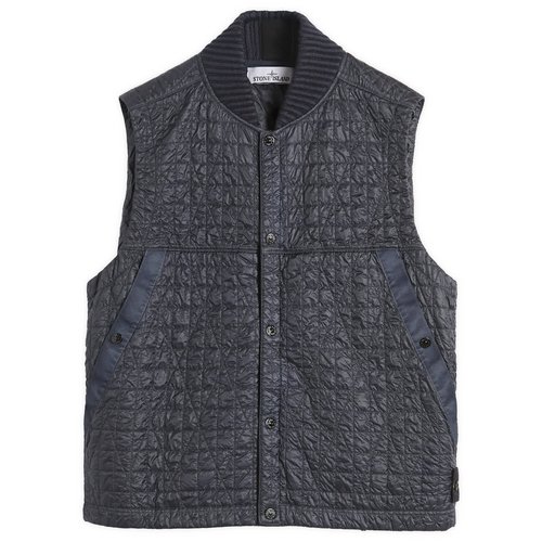 Stone Island Crinkle Reps Quilted-TC Vest - Ink - K2S15G100005-V0026