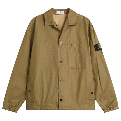 Stone Island Double Coated Cotton Ripstop Shirt Jacket - Military Green - L1S151200018-V005G