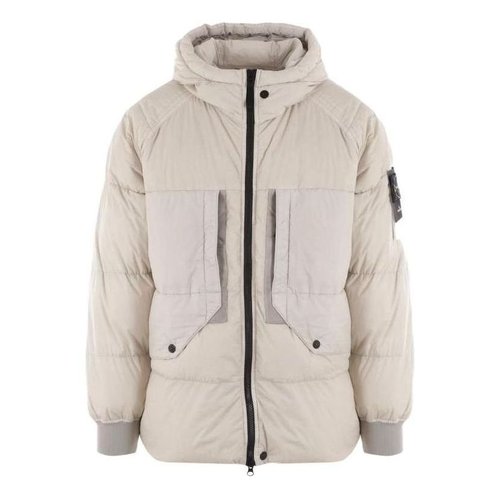 Stone Island Down Jacket - Cream - 791540723-V0097