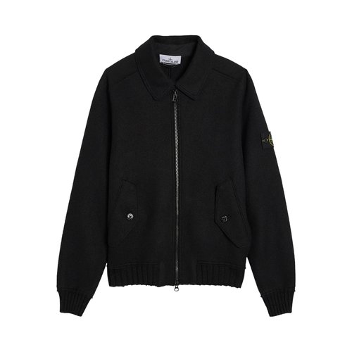 Stone Island Felted RWS Wool Cardigan - 5100060S0IN1V0029
