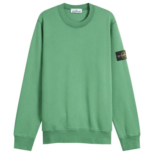 Stone Island Garment Dyed Crew Neck Sweatshirt - Malachite - L1S156100060-V005H