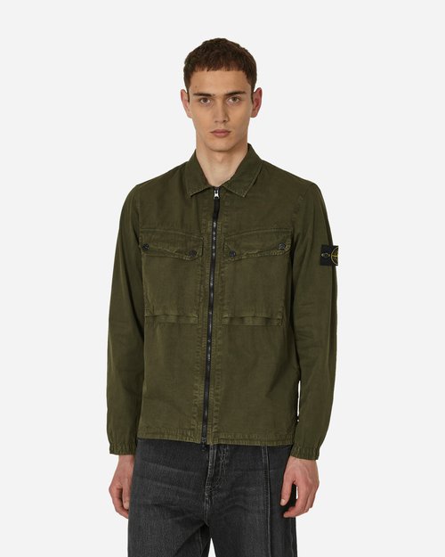 Stone Island Overshirt - Olive Green - 7915102WN-V0158