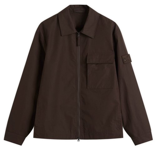 Stone Island Ghost Weatherproof Cotton Canvas Shirt Jacket - Dark Brown - K2S151200018-V0070
