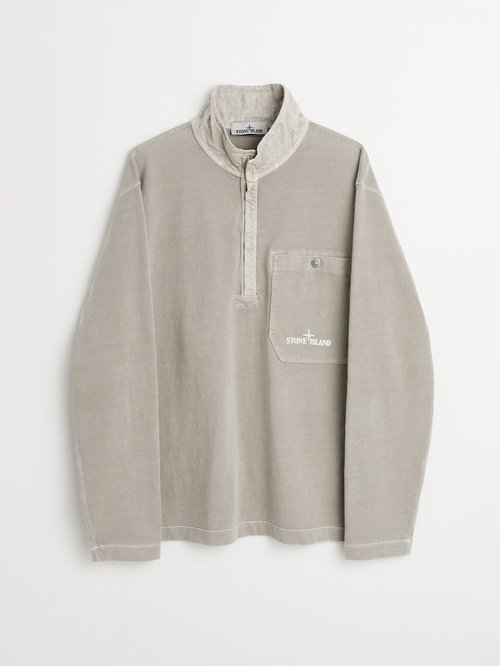 Stone Island Half-Zip Hooded Sweatshirt 8015636T3 - 8015636T3
