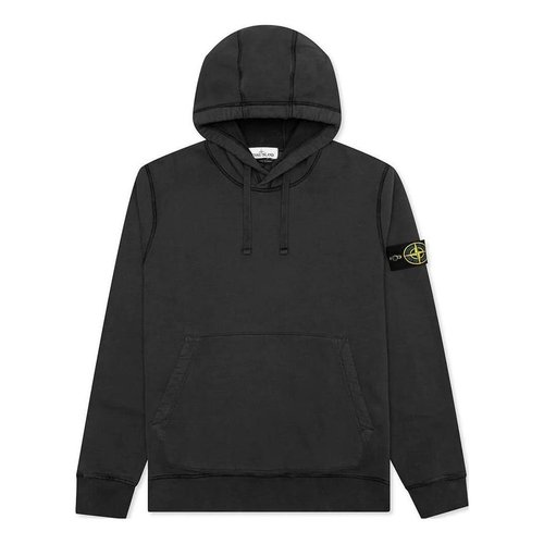Stone Island Hooded Sweatshirt - Black - 751564120-V0065