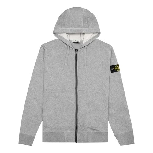 Stone Island Hooded Track Jacket - Grey - 761564251-V0M64