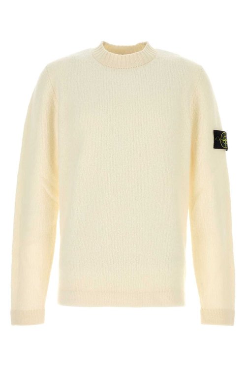 Stone Island Ivory Wool Blend Sweater - 5100056N2-V0093