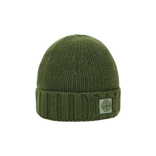 Stone Island Knitted Beanie - Olive - 7915N17D6-V0058