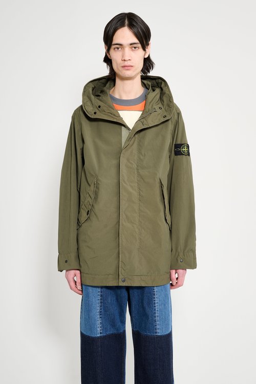 Stone Island Light Compact Touch Poly-TC Parka Military Green - Black - K1S154100029S0042V0054