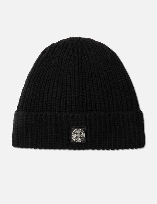 Stone Island Light RWS Geelong Wool Beanie - Black